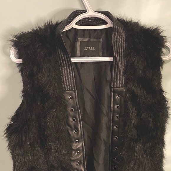 Guess Faux Fur Vest - Picture 2 of 4